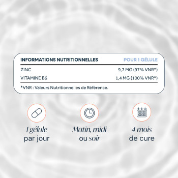 Zinc bisglycinate + B6 - Beauté & Immunité - Nutraclear