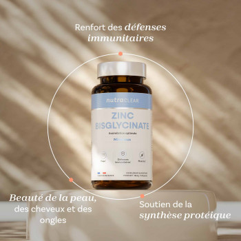 Zinc bisglycinate + B6 - Beauté & Immunité - Nutraclear